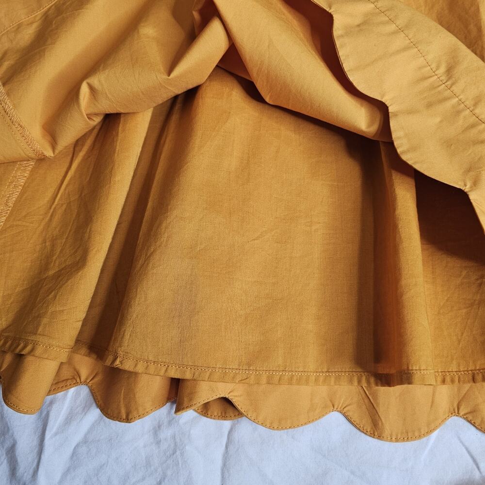 Boden Womens Yellow Ochre Judith Poplin Sleeveless Fit & Flare Dress sz10 preppy - Picture 3 of 8